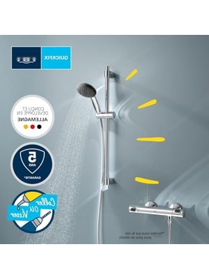 Aesco Termostatik Duş Bataryası ve Duş Seti