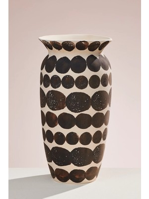 Paşabahçe Circle Seramik Dekoratif Vazo 40 cm