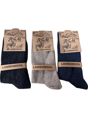 Bsm Lamswool Kışlık Erkek Çorap 8 Adet Mery Woman