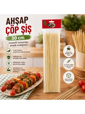 Go İthalat Ahşap Çöp Şiş 30CM 46PCS (5250)