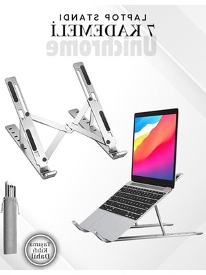 Aesco Ayarlanabilir Laptop Yükseltici Stand, Metal Tasarım