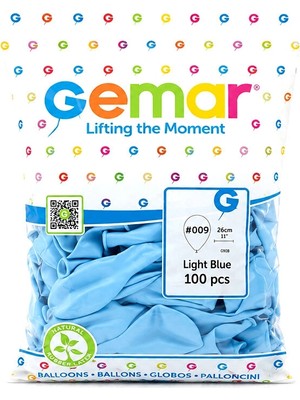 Go İthalat Iç Mekan - Açık Mavi Balon 10 Inc - 26CM - 100PCS (5468)
