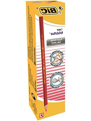 Aesco Kırmızı Kopya Kalem - 12'li Kutu, Dayanıklı ve Kullanışlı