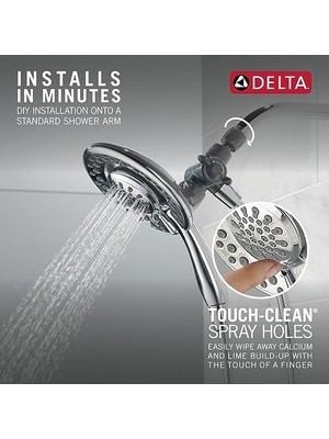 Seraç Delta Faucet 75486C IN2ITION Duş Başlığı, El Duşlu, Krom
