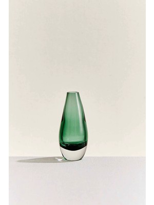 Paşabahçe Drops Yeşi Vazo 13 cm