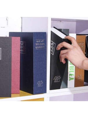 Aesco Xl Boyutunda Gizli Kasa, Kitap Şeklinde Şifreli Kilitli Tasarım