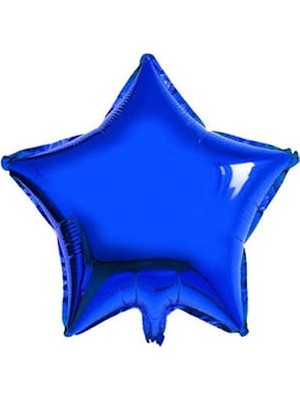 BenimMarifetlerim Mavi Yıldız Folyo Balon 18 Inch 45 cm