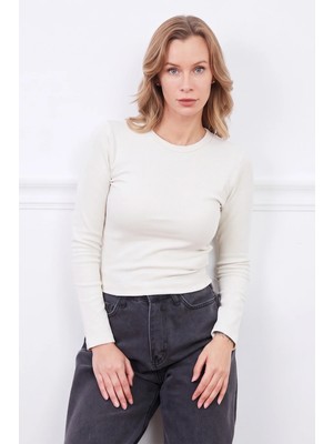 FullaModa Basic Bisiklet Yaka Body