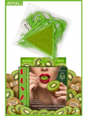 Nevamel® Fantezi Tüketilebilen Yenilebilir Kivi Aromalı Iç Çamaşırı Takımı