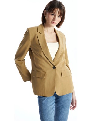 Lc Waikiki Yeni Sezon Keten Karışımlı Kadın Blazer Ceket