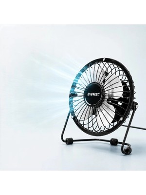 MiraLive Masaüstü Mini USB Fan - Metal Gövdeli - Ultra Sessiz