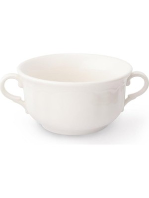 Belirtilmemiş Gural Porselen Çift Kulplu Çorba Kasesi Porselen Çorbalık Hazır Çorba Kasesi 11 cm