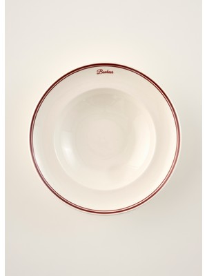 Bella Maison Bonheur Porselen Makarna Tabağı Bordo (28 Cm)