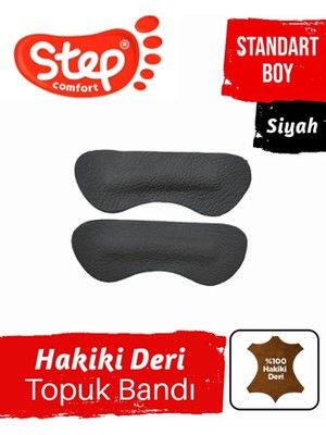 Step Hakiki Deri Topuk Bandı - Ayağınızın Yara Olmasını ve Ayağınızın Ayakkabıdan Çıkmasına Engel Olur