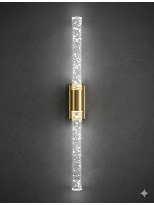 Backhome Bubblelight Large 51 cm Modern Tasarım LED Aplik - Duvar Lambası - Gold -  Pilli - Beyaz LED