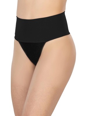 Nevamel® Siyah Mi 2048 Seamless Çift Renk String Korse (KOD:2048)