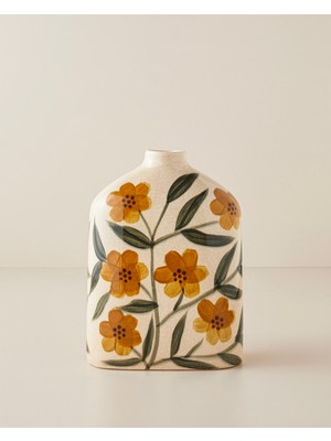 English Home Laurel Seramik Vazo 24 cm Multicolor