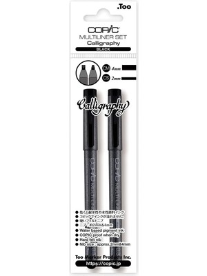 Sync Ticaret Copic Multiliner Classic Calligraphy 2 Li Set (Cs,cm)