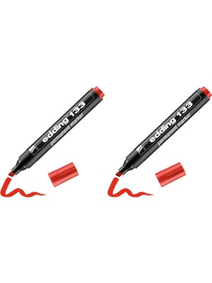 Sync Ticaret Edding 133 Permanent Markör Kırmızı 2li Paket