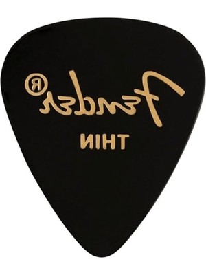 Larskas Premium Gitar Penasının 1 Adeti, Ince Siyah Şekil