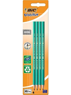 Larskas Bıc Evolution 650 Hb Kurşun Kalem, 4'lü Blister