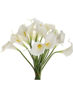 Sync Ticaret Nettenevime Yapay Çiçek Islak Gala Gerçeksi Eva Malzeme Cala Flower 8li Beyaz