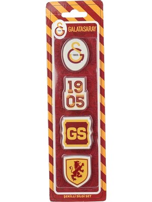 Sync Ticaret Galatasaray Yeni Sezon Lisanslı Galatasaray 4'lü Blıster Silgi