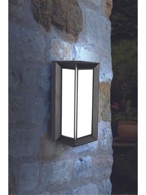 Larskas Bahçe Aydınlatması LED Işık 25CM 12W Beyaz Işık 6500K Zita Ultra Bahçe Duvar Aplik Su Geçirmez
