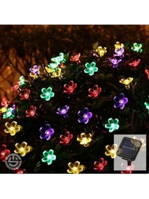 Larskas Butik Solar Çiçekli Rgb Dekorasyon Lambası