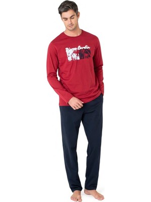 Pierre Cardin Erkek Uzun Kollu Bisiklet Yaka Pijama Takım -6096