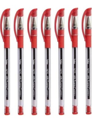 Sync Ticaret Faber Castell 1425 Kırmızı Iğne Uçlu Tükenmez Kalem, 0,7 Mm, 7'li Set