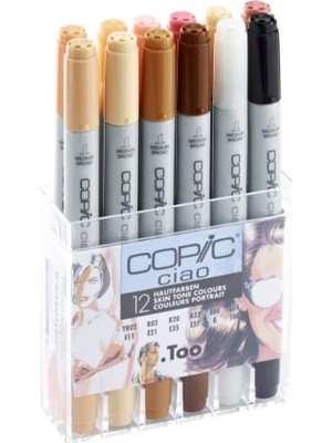 Sync Ticaret Copic Ciao 12LI Ten Renkleri Seti