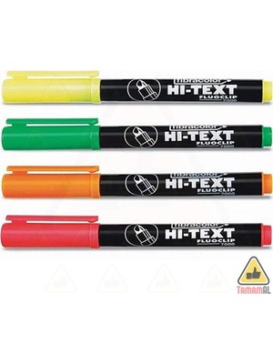 Sync Ticaret Hi-Text-Forsforlu Işaretleme 4 Renk Çok Kaliteli Hi-Text Made In Italy