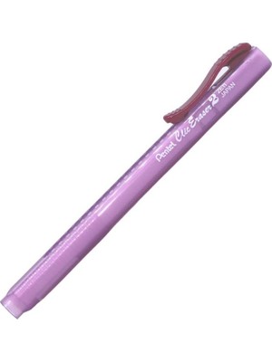 Sync Ticaret Pentel Clic Eraser 2 Sürgülü Kalem Silgi Şeffaf Gövdeli, Kırmızı