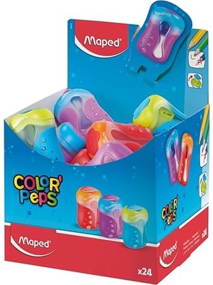 Larskas Ofis ve Kırtasiye 043111 Color Peps Çift Delikli Kalemtıraş