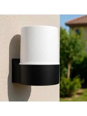 MarkEntegra Zita Mars Bahçe Duvar Apliği | E27 Duy | IP54 Su Geçirmez | Abs Gövde | Dış Mekân Duvar ve Bahçe Aydınlatması | Ampul Hariç          [enerji Sınıfı A+]