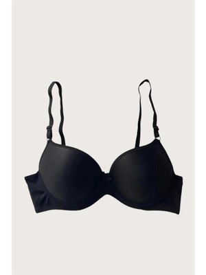 Nevamel® Mikro Kumaş Push Up Dolgulu Balenli Günlük Tek Destekli Sütyen