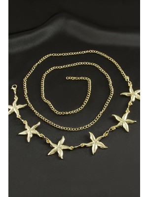 Fantastik Store Deniz Yıldızı Metal Zincir Kemer