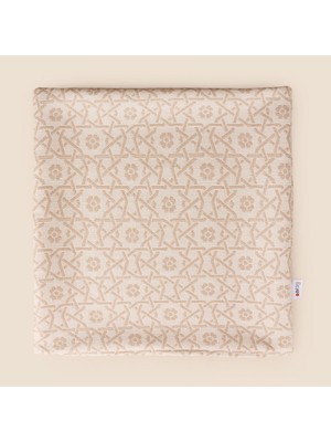 Matmel Soft Daisy Kırlent Kılıfı - Krem / Vizon - 40X40 cm