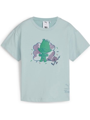 Puma Erkek Mavi Puma x Trolls Graphic Tee Mavi Erkek T-Shirt & Polo