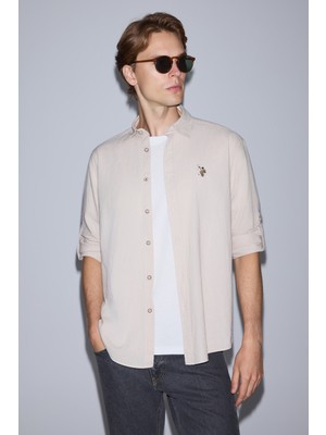 U.s. Polo Assn. Erkek Taş Gömlek Basic 50320262-VR049