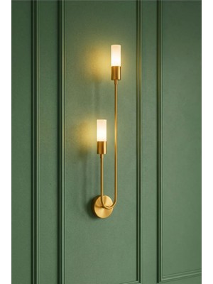 Vinner Nordic Prestige Eskitme Mat Gold Duvar Apliği - Lüks Mid-Century Modern Tasarım Serisi