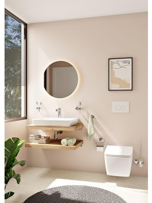 Larskas Vitra Base 300 A44111 Askı, Ikili, Krom