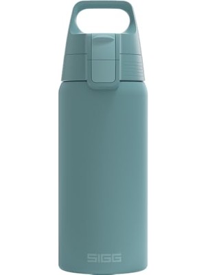 Larskas Sıgg - Yalıtımlı Içecek Şişesi – Shield Therm One Morning Blue – Asitli Içecekler Için Uygundur – Sızdırmaz – Bulaşık Makinesinde Yıkanabilir – Bpa Içermez –%90 Geri Dönüştürülmüş Paslanmaz Çelik –