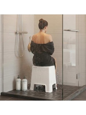 Larskas Kaymaz Banyo Taburesi, 150 kg Taşıma Kapasitesi ile Güvenli Kullanım