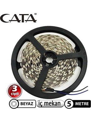 Larskas CT-4480 3 Çip Şerit LED Iç Mekan, Beyaz, 5 M