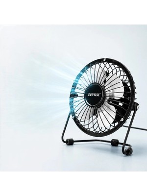 Ttt Masaüstü Mini USB Fan - Metal Gövdeli - Ultra Sessiz