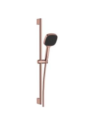 VitrA Artema Core Square A4591729 3f Sürgülü El Duşu Takımı, Soft Bakır