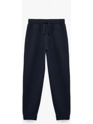 Koton Beli Lastikli Cepli Basic Jogger Eşofman Altı
