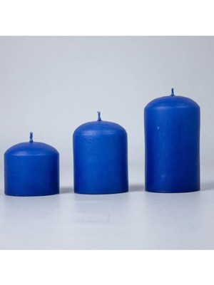 Ersu Store Büyük Boy Roller 3lü Kokulu Silindir Mum Seti El Yapımı Dekoratif